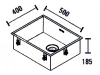 ABK Bingara 50fvi rvs spoelbak vlakinbouw KS51050001