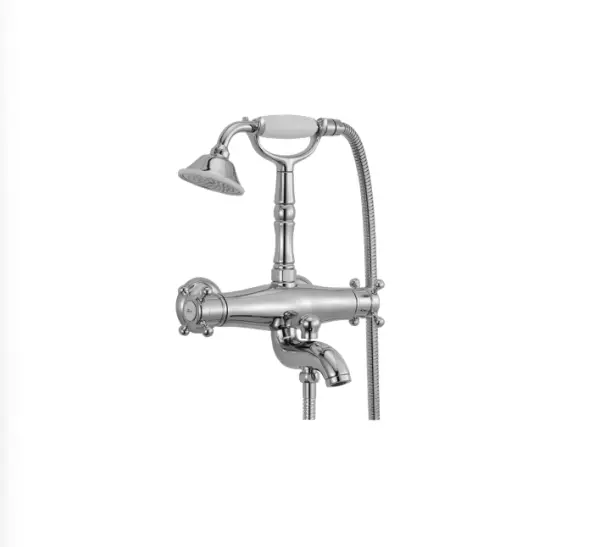 Robinetterie de bain thermostatique Huber Victorian avec ensemble de douche en acier inoxydable VTT330102A.