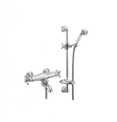 Huber Croisette Robinet de baignoire avec thermostat Chrome CSS2701021