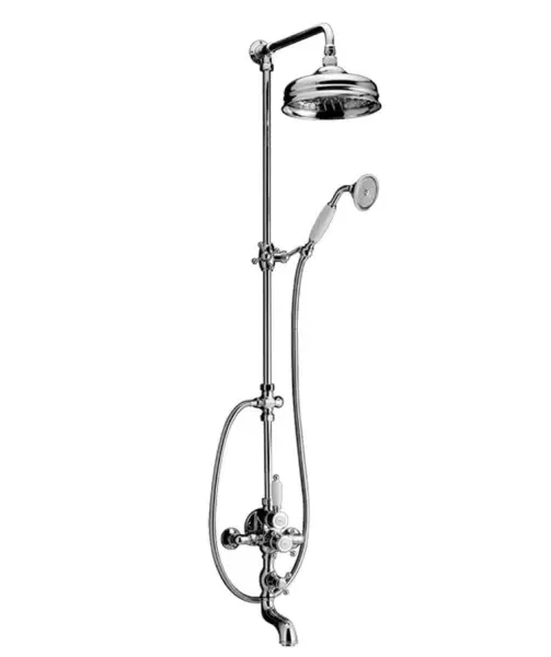 Setul de duș termostatic Huber Victorian 20cm din oțel inoxidabil, cod 1203998332.