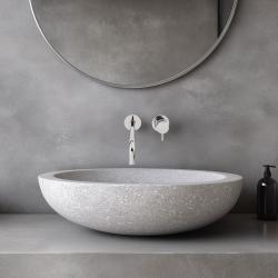 Robinetul de baie încastrat Waterevolution Flow, cromat, cu gură de scurgere de 25 cm, T116B01-25.