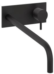 Robinetele incorporabile Waterevolution Flow pentru chiuvetă cu placă de acoperire, negru mat, cu ieșire de 25 cm T1161BPR-25.