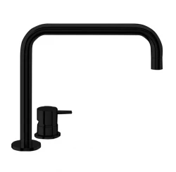 Robinetterie pour lavabo Waterevolution Flow 2 trous, noir mat T112HPR