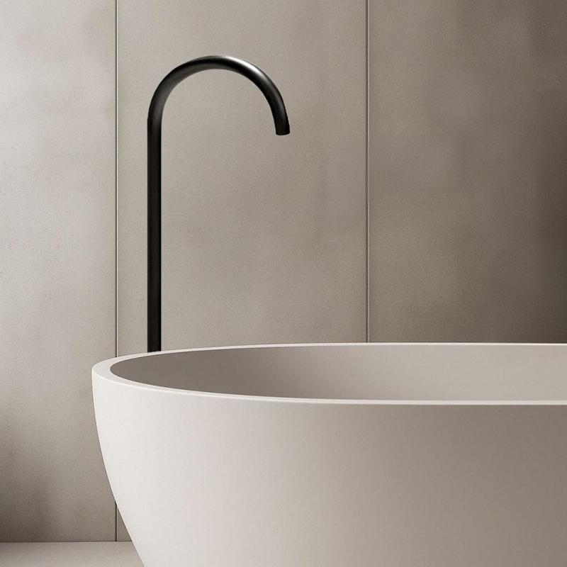 Evolutia apei Robinet de baie cu curgere în picioare, negru mat T1673PR