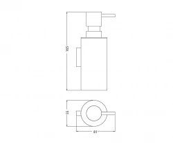 Dozator de săpun Waterevolution Deep, cromat, A22601