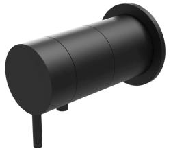 Waterevolution Flow termostat de duș încastrat cu rozetă rotundă mată neagră 1208778082 T142TBPR