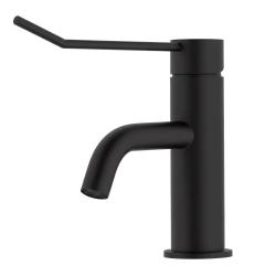 Robinetele pentru chiuvetă Waterevolution Flow, inclusiv dop de scurgere cu clic, negru mat T111PR