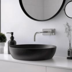 Robinetele de montaj Waterevolution Flow pentru chiuvetă cu plăcuță de acoperire cromată și gură de 15 cm T1161B01-15.