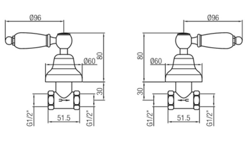 Setul de duș incastrat PB cu robinet clasic și manete albe din oțel inoxidabil 1208854582.