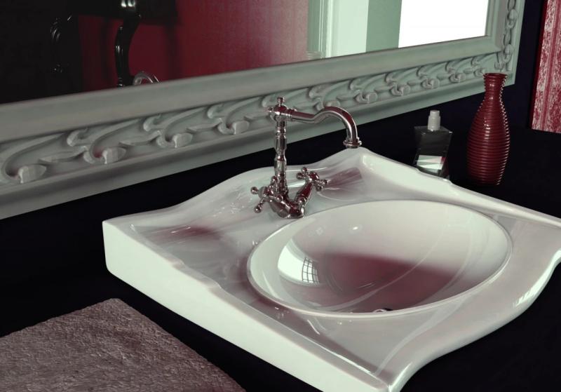 Robineta clasică pentru chiuvetă PB, cu butoane puternice, ieșire de 18,5 cm, bronz 1208854962.