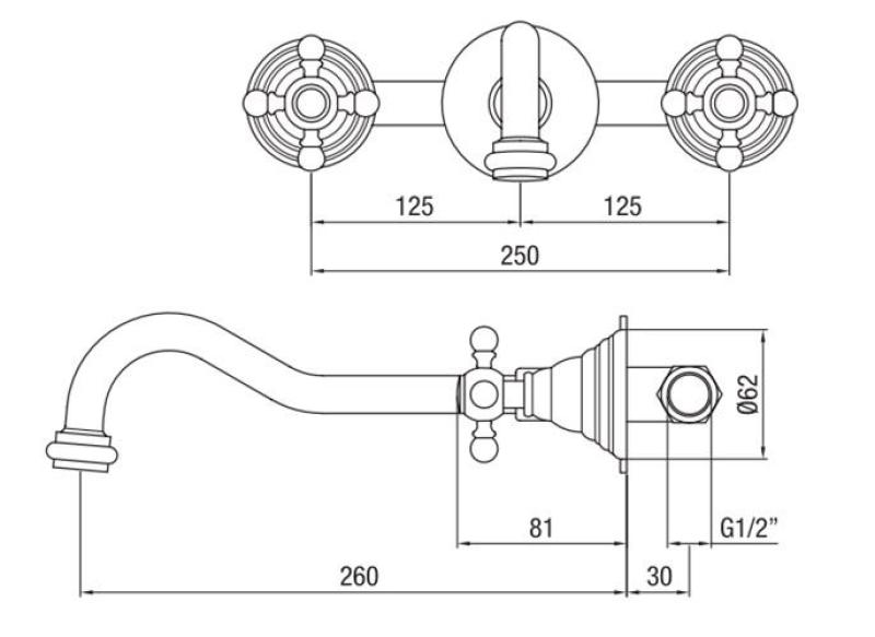 PB klassieke inbouw muurkraan met sterknoppen 25 cm uitloop Chroom 1208855112

PB robinet de perete încorporat clasic cu mânere stelate, țeavă de 25 cm, crom 1208855112