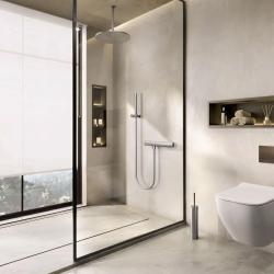 Waterevolution Flow termostat de duș cu set de duș din oțel inoxidabil T140TIE