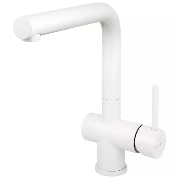 CARESSI White Line Baterie de bucătărie cu un singur mâner din oțel inoxidabil CA108WH ECO 1208920611