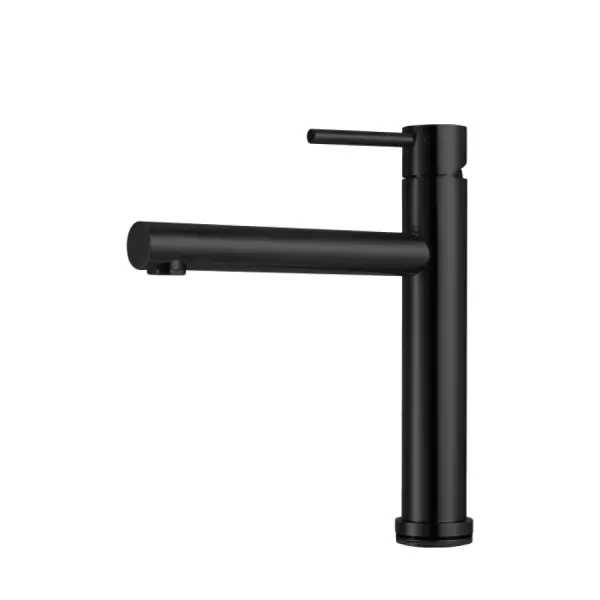 CARESSI Black Line  Baterie de bucătărie cu un singur mâner din oțel inoxidabil negru  CA116BK ECO 1208920651