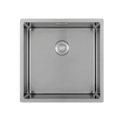 Chiuveta de lux CAPP46D46R10 Caressi, dimensiuni B46xL46xD18.5cm, cu dop fără sudură 1208920664.