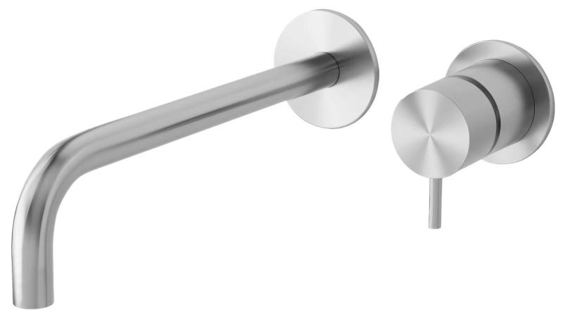 Waterevolution Flow Robinet de chiuvetă încastrat din oțel inoxidabil cu gura de scurgere de 21 cm T1.16BIEV2