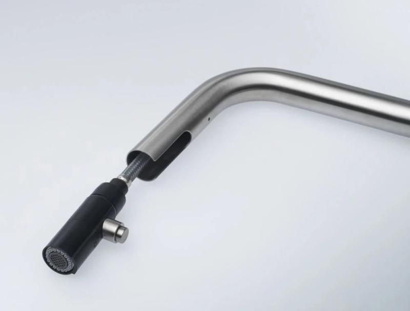 Franke Kubus Robinet de bucătărie cu duș de mână extensibil din oțel inoxidabil 115.0529.207