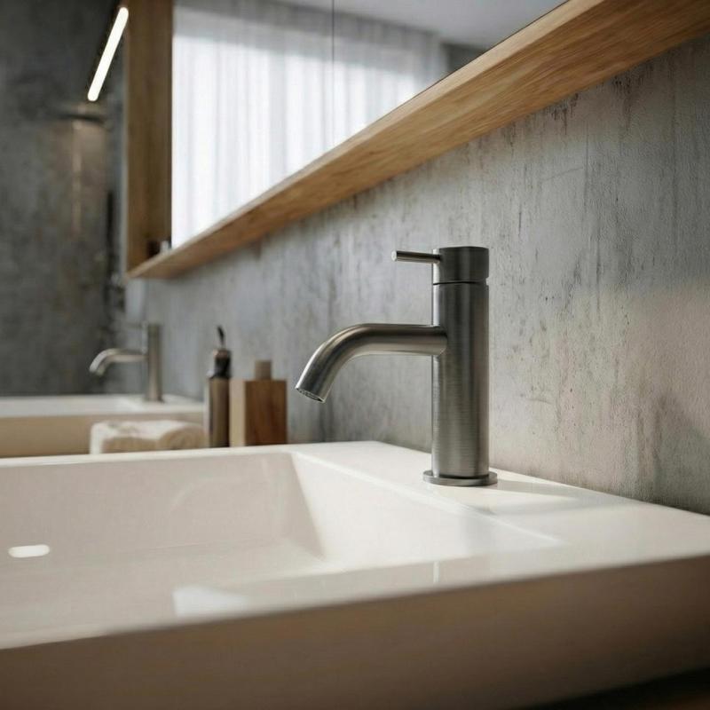 Waterevolution Flow robinet pentru chiuvetă PVD periat gun metal T110GME