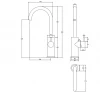 Waterevolution Flow wastafelkraan hoog model RVS T1121FIE