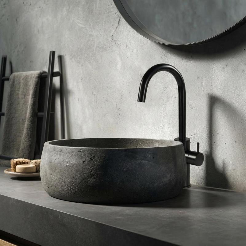 Robineta de chiuvetă Waterevolution Flow, model înalt, finisaj negru mat T1121FUPR