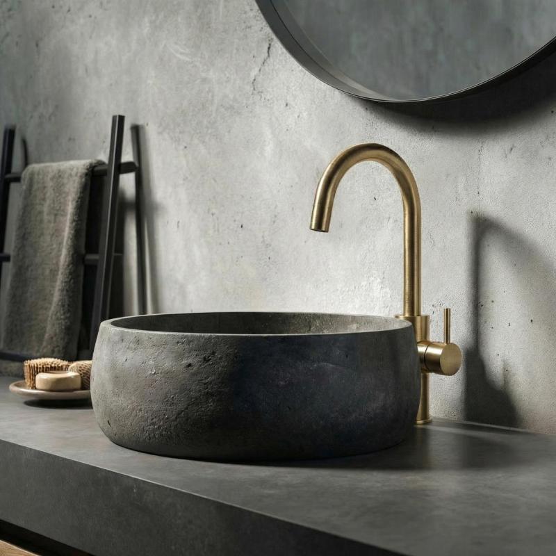 Waterevolution Flow robinet pentru chiuvetă model înalt alamă periată T1121FULE