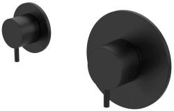 Waterevolution Flow termostatul de duș încorporat cu 1 robinet de oprire, negru mat, 1208920977.