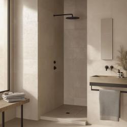 Waterevolution Flow termostatul de duș încorporat cu 1 robinet de oprire, negru mat, 1208920977.