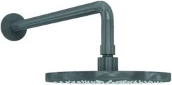 Dușul principal Waterevolution Flow de 200mm, cu racord de perete Gun Metal T1641GME.