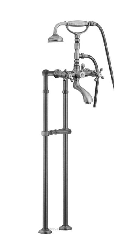 PB Baterie de baie independentă nostalgică, cu butoane puternice, din oțel inoxidabil 6000.