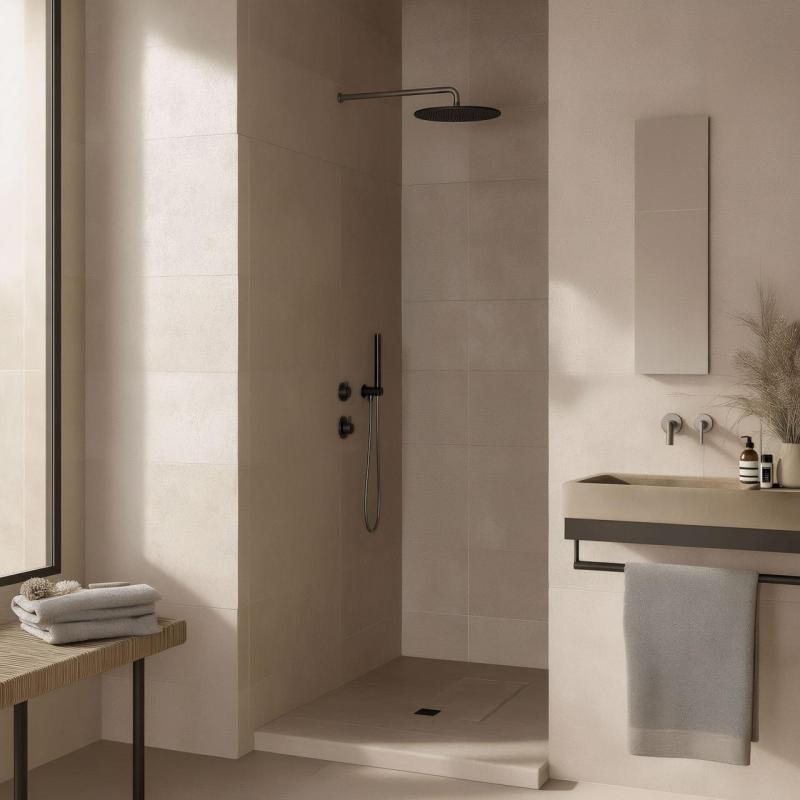 Waterevolution Flow termostat de duș încastrat cu 1 robinet de comutare din metal finisat cu bronz 1208948849