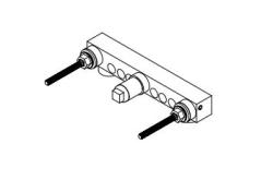Waterevolution Robinet de chiuvetă încastrat cu 3 găuri T0.16.3F.I