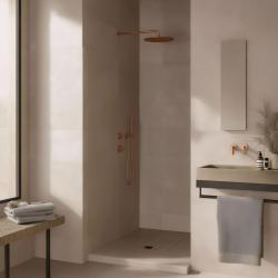 Waterevolution Flow termostat de duș încastrat cu 1 robinet de comutare din cupru