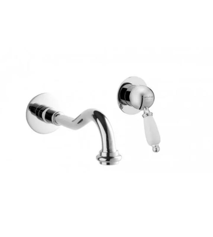 PB nostalgică montată pe blat, baterie de lavoar Vintage, cu ieșire de 21 cm, cromată.