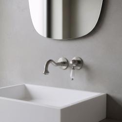 Baterie de baie încastrată Vintag cu pipă de 21 cm din oțel inoxidabil