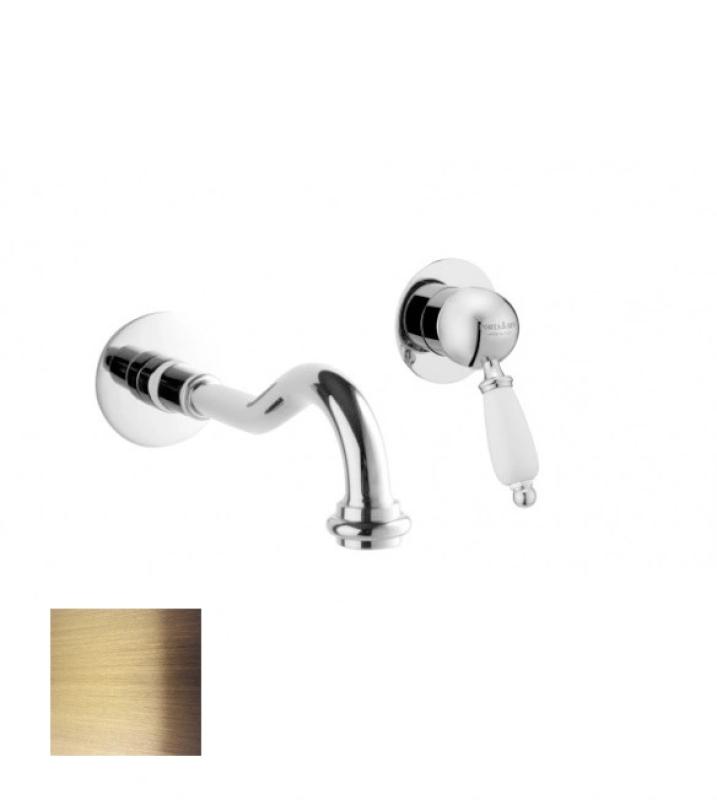 PB robinetul de amestec cu montaj incorporat pentru chiuvetă Vintage, cu gură de scurgere de 21cm, culoare bronz.