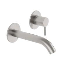 SB Round recessed basin mixer tap in stainless steel 316 stainless steel 132mm