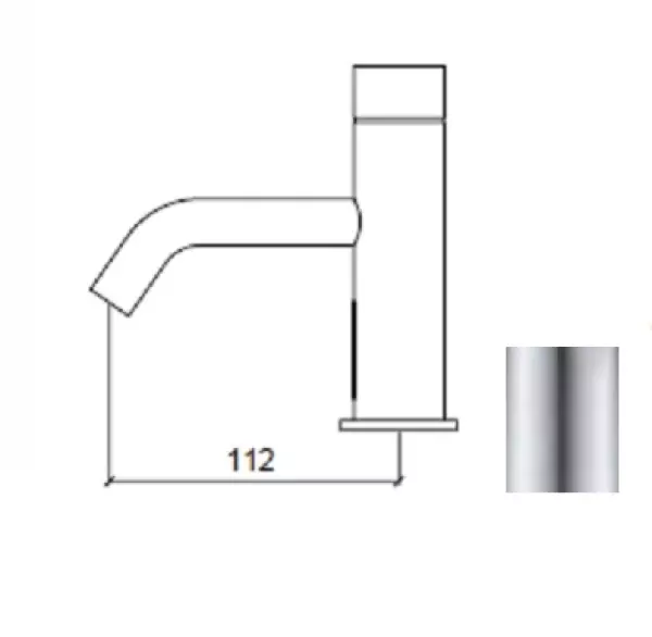 Robinetele de chiuvetă electronice Waterevolution Flow cu senzor de infraroșu la 230 de volți, din oțel inoxidabil T110EEIE.