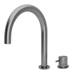 Waterevolution Flow Robinet pentru chiuvetă cu 2 găuri PVD Gun Metal T1121UGME