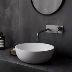 Waterevolution Flow baterie de chiuvetă încastrată cu placă de acoperire din oțel inoxidabil cu robinet de 21 cm T1161BIE-21