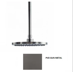 Duș Waterrevolution Flow cu cap de duș de 250 mm și conexiune la tavan PVD Gun Metal T164225GME.