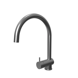 Waterevolution Flow Robinet de bucătărie PVD Gun metal cu duză extensibilă T155GME