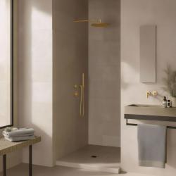 Waterevolution Flow termostat de duș încastrat cu 1 robinet de comutare auriu deschis 1208954644