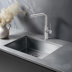 Quadri Stamford Baterie de bucătărie cu duș detașabil din oțel inoxidabil 1208956081