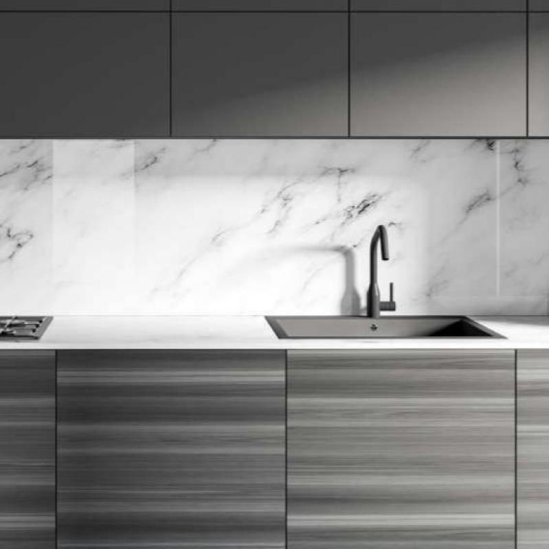 Chiuveta albă de 40x40 cm, montată sub blat, pe blat sau încastrată, cu dop din oțel inoxidabil, cod 1208956392.