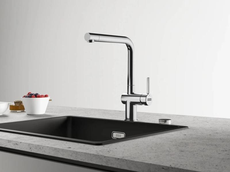 Franke Active L Robinet de bucătărie cromat cu duză extractibilă 115.0653.379