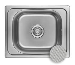 Ausmann Basic modelul de bază cu linii din oțel inoxidabil, chiuvetă montată deasupra blatului de 50x40 cm, inclusiv sifon 1208956977.