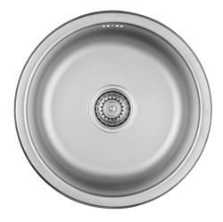 Chiuveta rotundă din oțel inoxidabil Ausmann Basic, montată deasupra blatului, 43 cm, inclusiv sifon 1208956999.