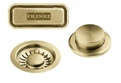 Franke Mythos Masterpiece Set de scurgere auriu cu buton pentru golirea automată 112.0653.036