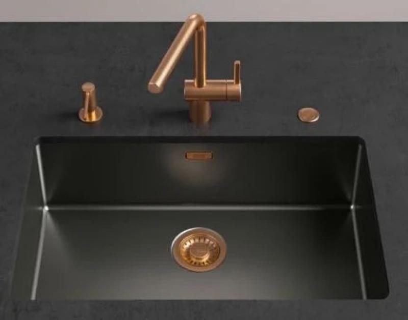 Franke Mythos Masterpiece Set de scurgere auriu cu buton pentru golirea automată 112.0653.036