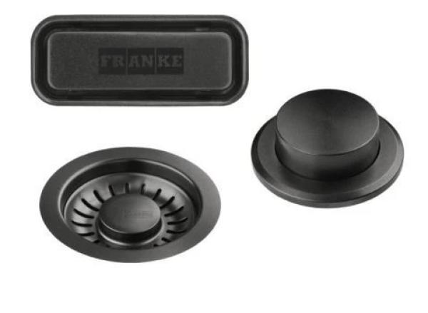 Franke Mythos Masterpiece Set de scurgere culoare gun metal cu buton de apăsare pentru golire automată 112.0653.035.